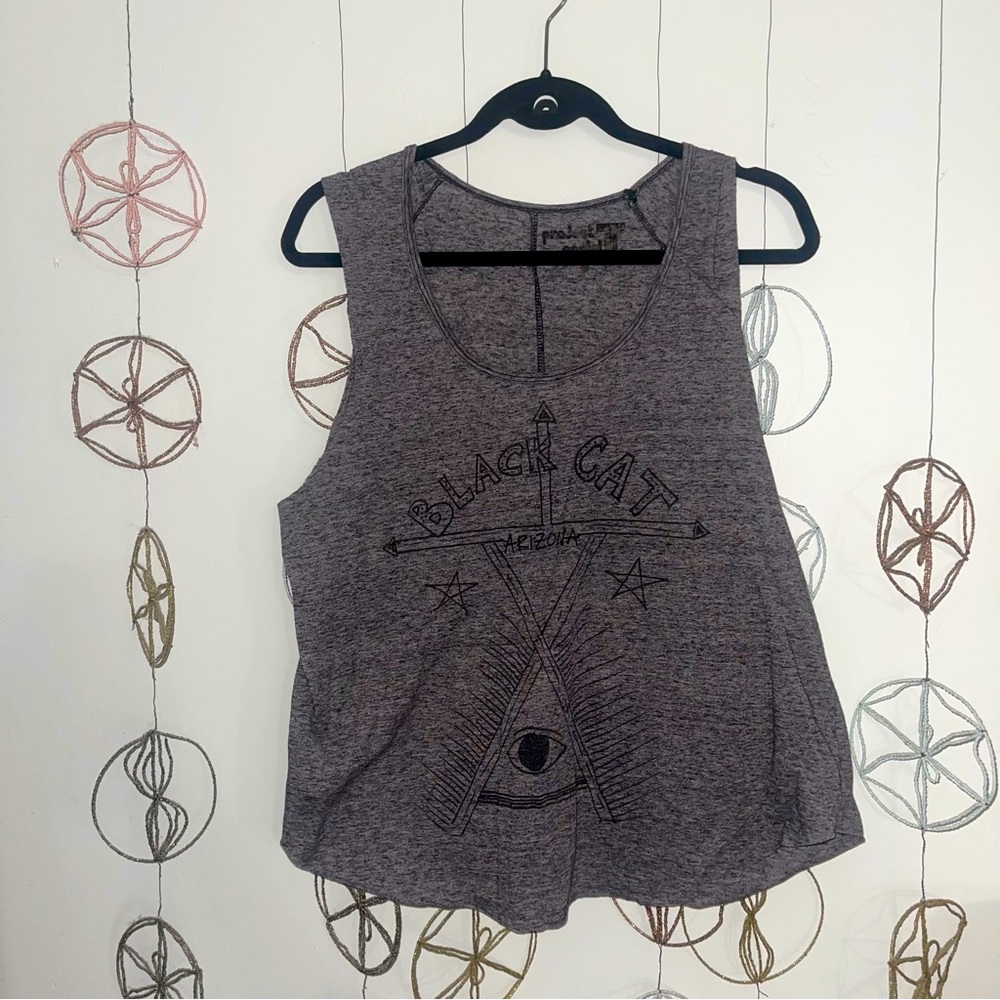 Project Social T Black Cat muscle tank size M